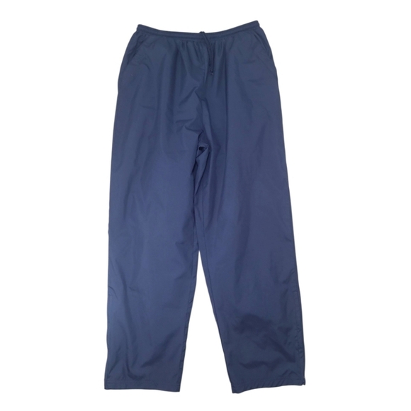 Catalina Polyester Track Pants Drawstring Zip Vent Hem Navy Size Large 12/14 - Picture 1 of 7